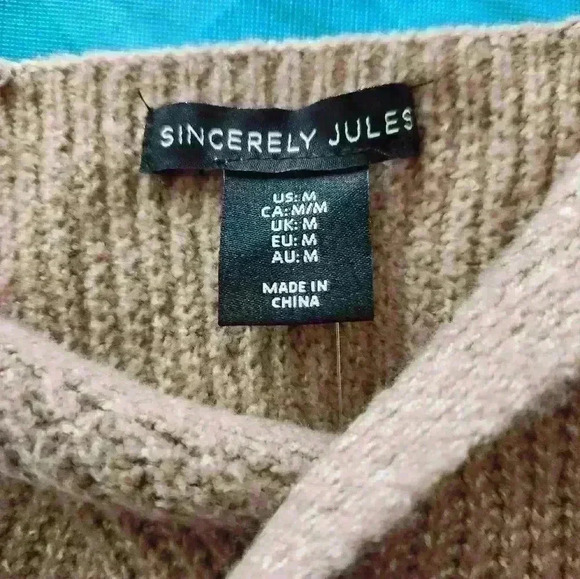 NWT sincerely jules top size M Beige - Picture 4 of 4